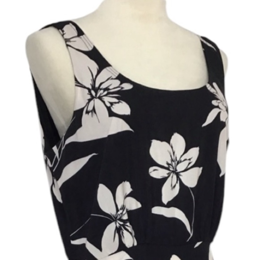 Willow Anthropologie Kate Floral Print Open Back Midi Dress Size Large N… - Picture 10 of 12